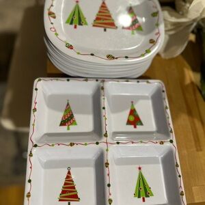 Festive Christmas Tree Dinnerware Set